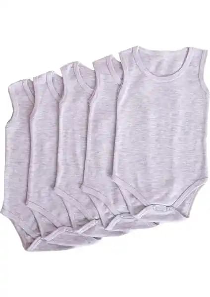 Finezza Lafiny Pamuk Çıtçıtlı Bebek Body Seti 5'li Paket Günlük Kullanım İçin Uygun