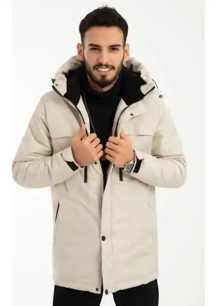 First Stops Erkek Kışlık Montu Su ve Rüzgar Geçirmez Polar İç Yapısıyla Konfor Sağlar
