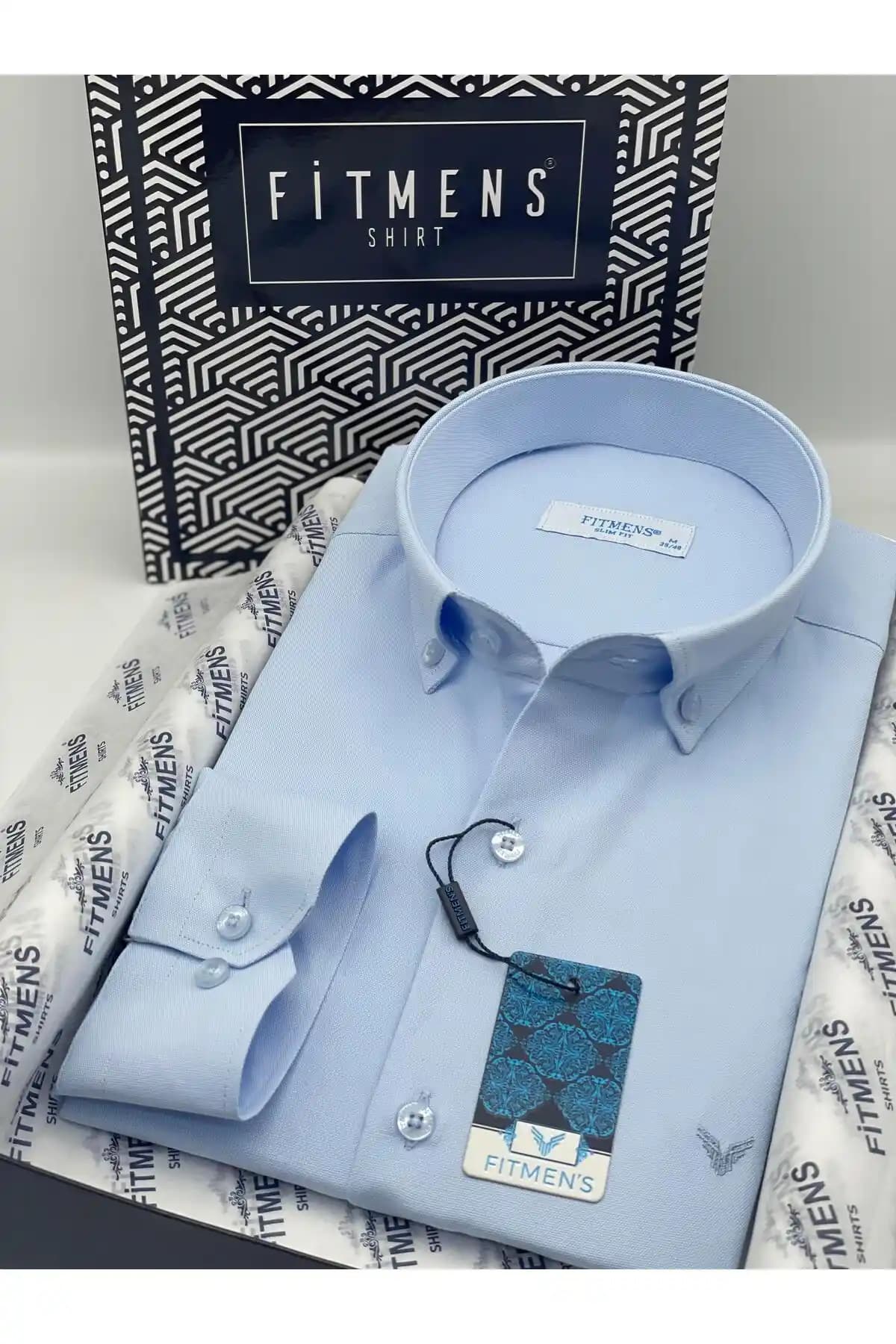 Fitmens Slim Fit Uzun Kol Pamuklu Erkek Gömlek Modern ve Şık Tasarım