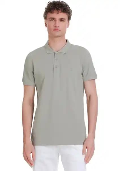 Hatemoğlu Haki Renkli Regular Fit Polo Yaka Tişört Erkekler İçin Günlük Şıklık ve Konfor