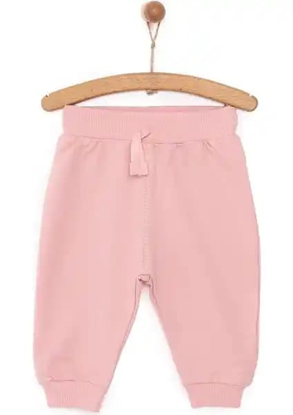 HelloBaby Basic Az Şardonlu Kız Bebek Eşofman Altı Günlük Kullanım İçin Uygun ve Rahat