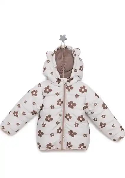 HelloBaby Basic Kapüşonlu Kulaklı Mont Kız Bebek için Konfor ve Şıklık Sunar