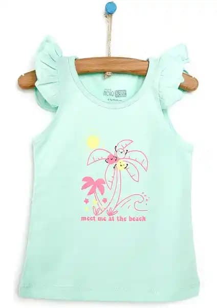 HelloBaby Basic Kız Bebek Atlet T-shirt: Rahat ve Şık Yaz Çocuk Giyim Ürünü