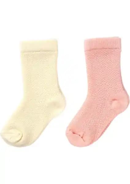 HelloBaby Düz 2'li Organik Bebek Çorapları: Sağlıklı ve Şık Tasarım ile Günlük Kullanım