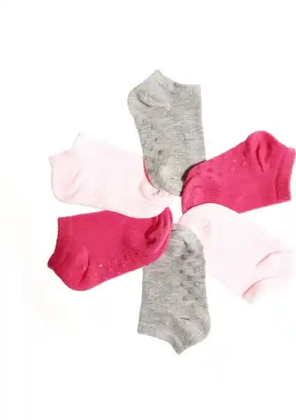 HelloBaby Düz 3'lü Kaydırmaz Çorap: Güvenli ve Şık Çocuk Giyim Seçeneği