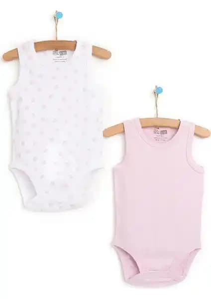 HelloBaby2li Puantiye Atlet Body Kadın Bebekler İçin Rahat ve Şık Yazlık Giyim Seçeneği