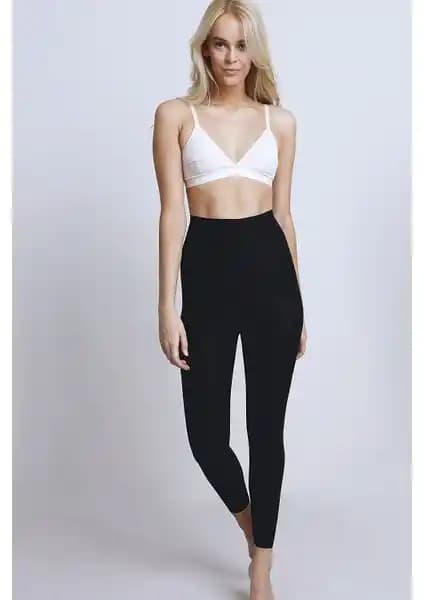 Herita Siyah Lazer Kesim Yüksek Bel Tayt: Şıklık ve Fonksiyonellik Bir Arada