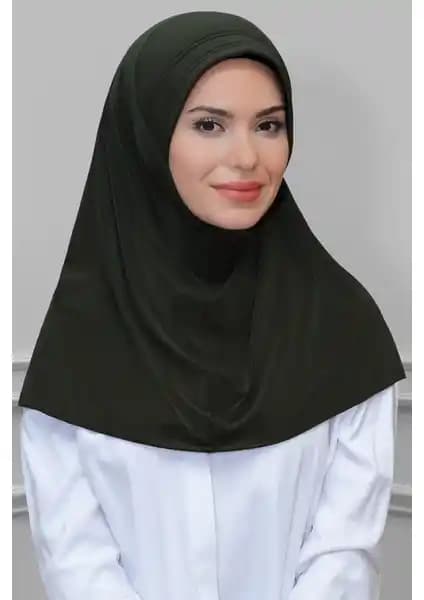 Hürrem Bone Haki Pratik Tesettür Eşarp: Şık ve Rahat Günlük Kullanım İçin