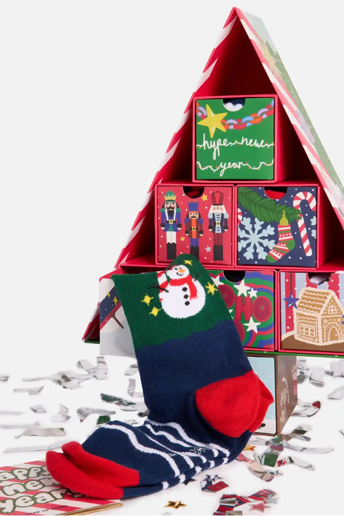 Hype of Steps 7’li Yılbaşı Çorap Seti Renkli ve Şık Dekorasyon İçin Uygun