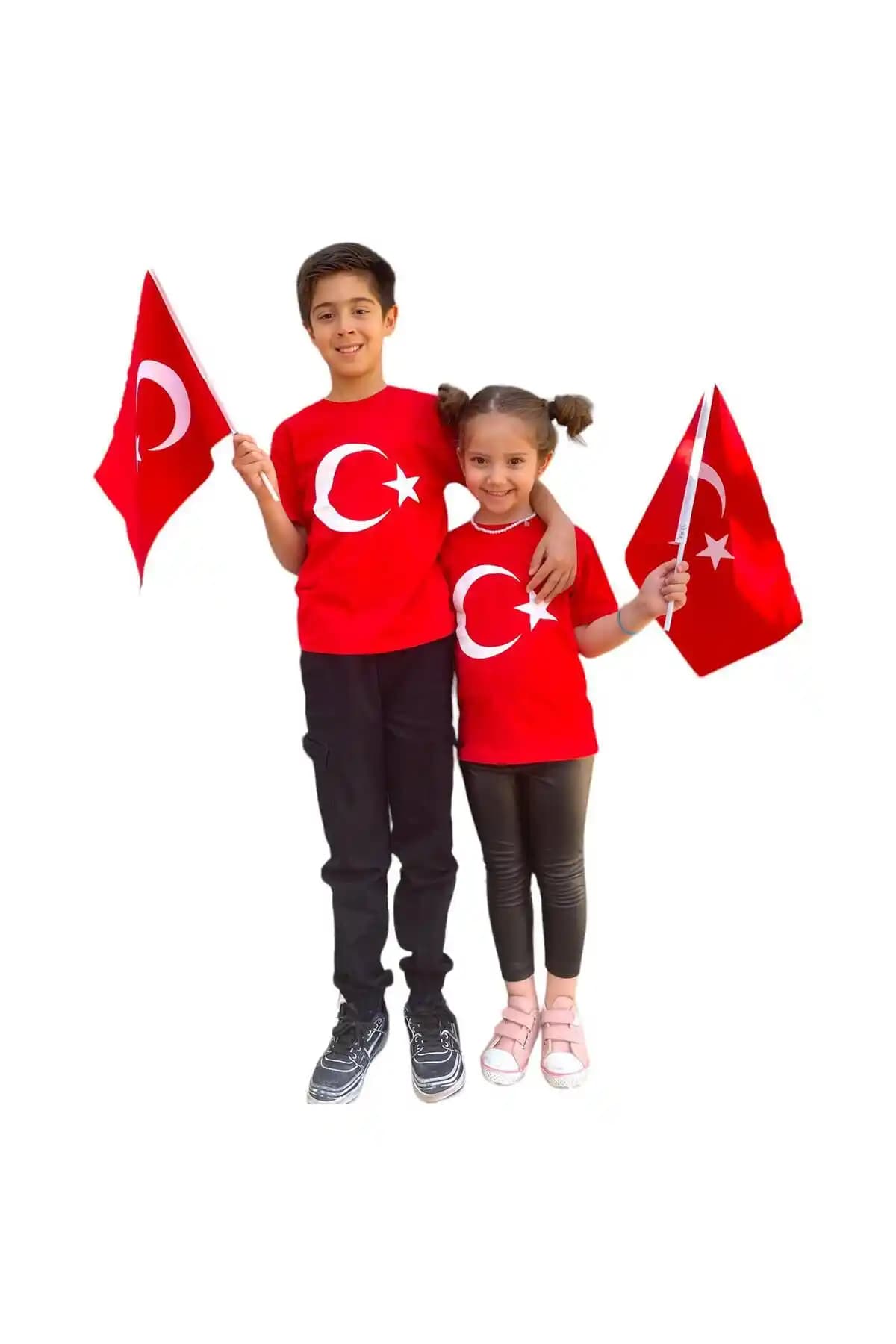 İFBA KIDS Türk Bayraklı Kırmızı-Beyaz Unisex Çocuk Tişörtü: Kalite ve Şıklığın Buluşması