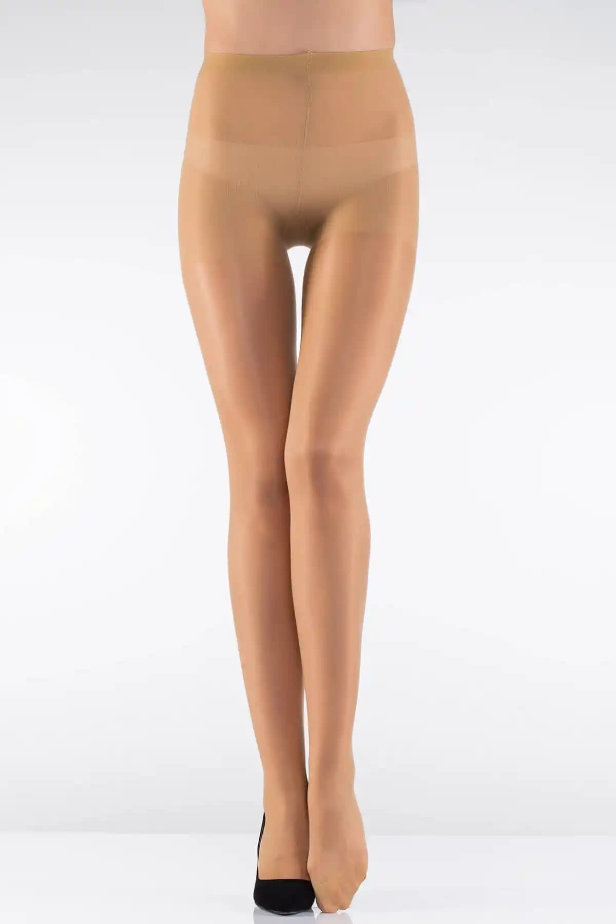 İTALİANA Kadın Elastan Düz İnce 15 Denye Parlak Külotlu Çorap Günlük Kullanım İçin Uygun