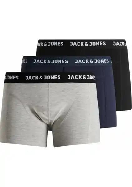 Jack & Jones Jacanthony Erkek 3 Lü Paket Boxer: Konfor ve Kalitenin Uyumlu Birleşimi