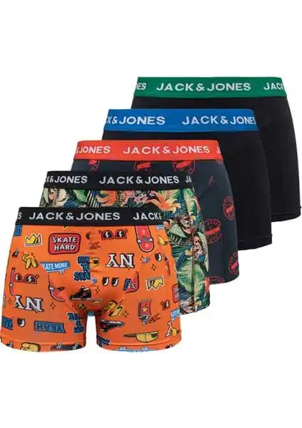 Jack & Jones Karışık 5'li Boxer Paketi Günlük Rahatlık ve Şıklık Sunar