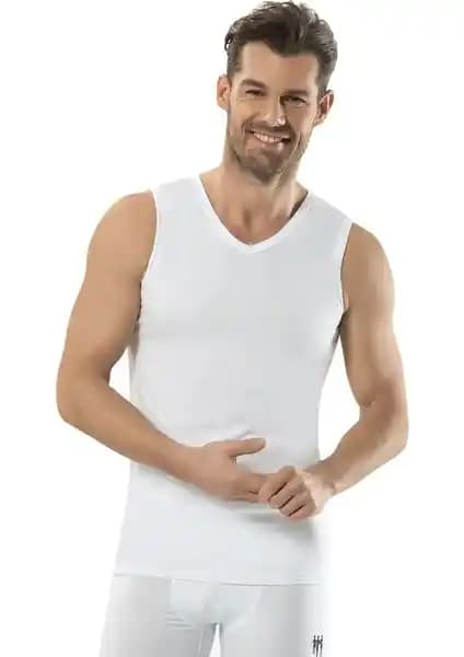 Jiber Erkek V Yaka Sıfır Kol Atlet: Yüksek Kalite ve Konfor Sunan Günlük Giyim Tercihi