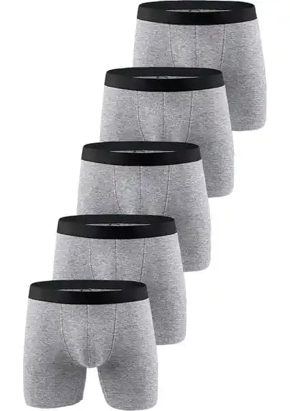 John Lion Erkek 5'li Füme Likralı Boxer: Konfor ve Kalitenin Bir Arada Olduğu İç Giyim Ürünü