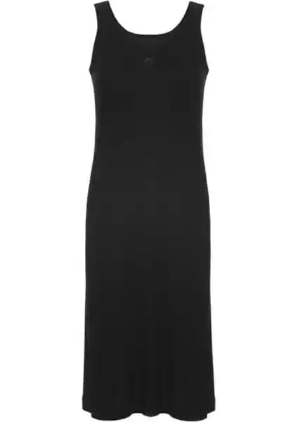 Kadınlar İçin Pamuklu Siyah Uzun İç Elbisesi Şıklık ve Konfor Sunar