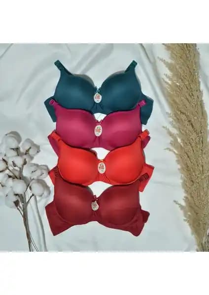 Kadınlar İçin Şık ve Konforlu Balenli Dolgulu Sütyen Takımı - 4 Renk Seçeneği