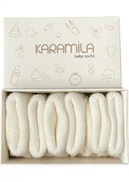 Karamila 3'lü Bebek Bambu Çorap Seti Doğal ve Konforlu Seçenekler