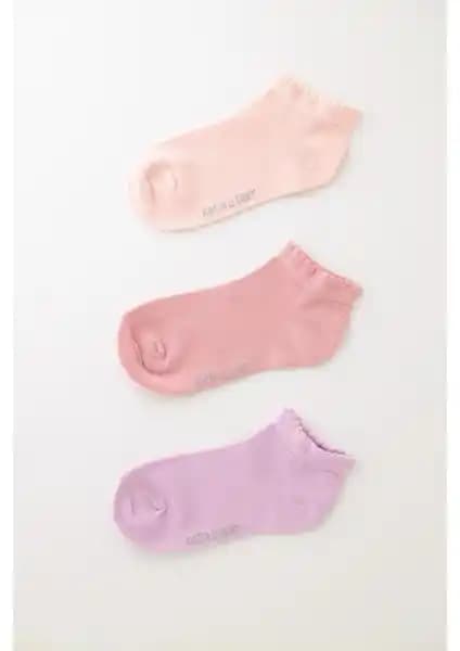 Katia & Bony Çocuk 3'lü Pamuklu Patik Çorap Seti Şık ve Rahat Günlük Kullanım İçin