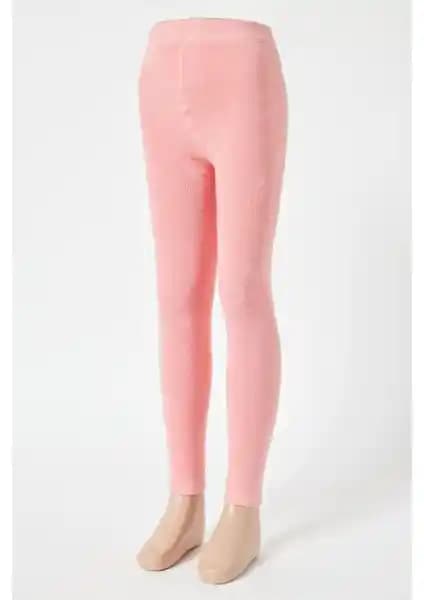 Katia & Bony Çocuk İç İlik Havlu Kaplı Tayt Pembe Sıcak ve Konforlu Kış Giyim Seçeneği