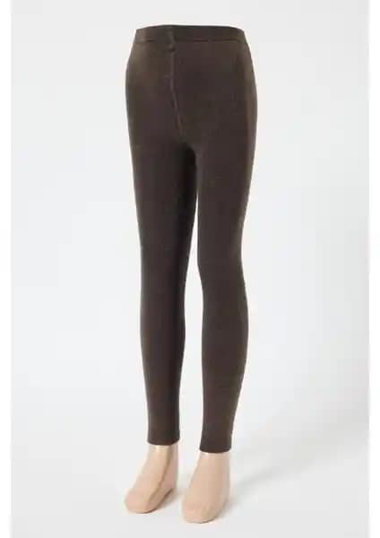 Katia Bony İç Havlu Tayt Kahverengi Çocuklar İçin Sıcak ve Konforlu Kış Taytı