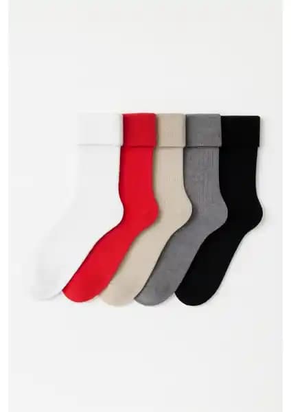 Katia & Bony Kadın 5'li Derby Havlu Soket Çorapları Yüksek Konfor ve Renk Seçenekleriyle