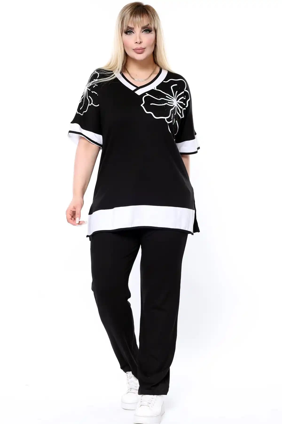 Kheos Kadın Bluz ve Pantolon Takımı Günlük ve Yazlık Şıklık İçin Uygun Tasarım