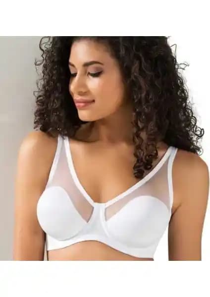 Le Jardin Beyaz Fenetta Tül Kaplı C Cup Toparlayıcı Südyen İnce ve Şık Tasarımıyla Günlük Kullanım İçin Uygun