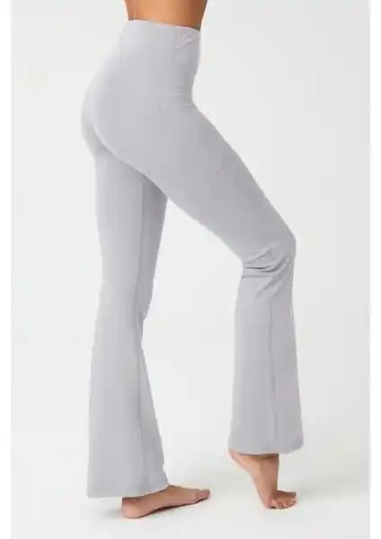 Los Ojos Kadın Gri Yüksek Bel Toparlayıcı Çift Cepli İspanyol Paça Tayt Özellikleri ve Kullanım Avantajları