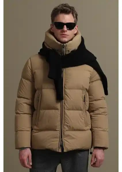 Lufian Tommy Kaz Tüyü Erkek Montu: Şıklık ve Sıcaklık Sunan Modern Tasarım