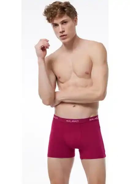 Malabadi Erkek Bordo Pamuk Elastan Boxer: Konfor ve Şıklığın Modern Buluşması