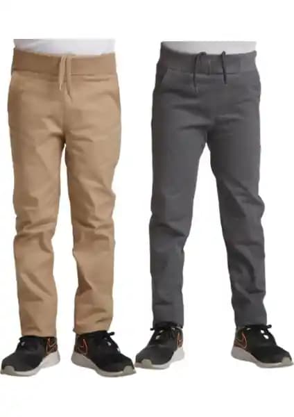 Mavimoure Çocuk Rahat Kalıp Ribana Bel Canvas Keten Okul Pantolonu Özellikleri ve Kullanıcı Yorumları