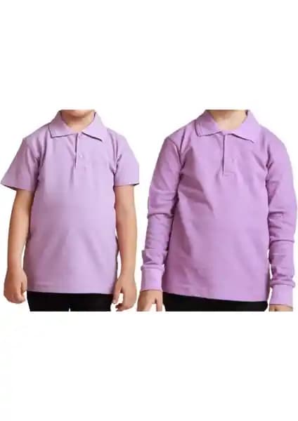 Mavimoure Unisex Polo Yaka 2'li T-shirt Takımı Günlük ve Spor Şıklığı Sunar
