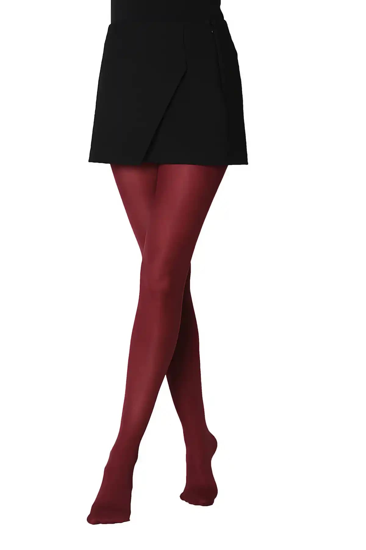 Meba Daymod Mikro Maxi 50 Denye Bordo Külotlu Çorap Şıklık ve Konfor Sunar