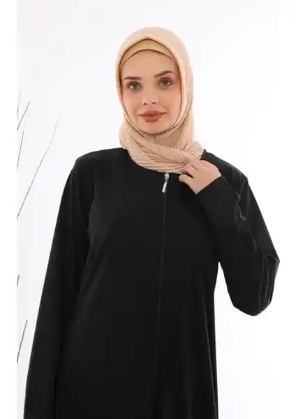 Medipek Fermuralı Namaz Elbisesi Ferace Günlük Kullanım İçin Pratik ve Şık Bir Seçenek