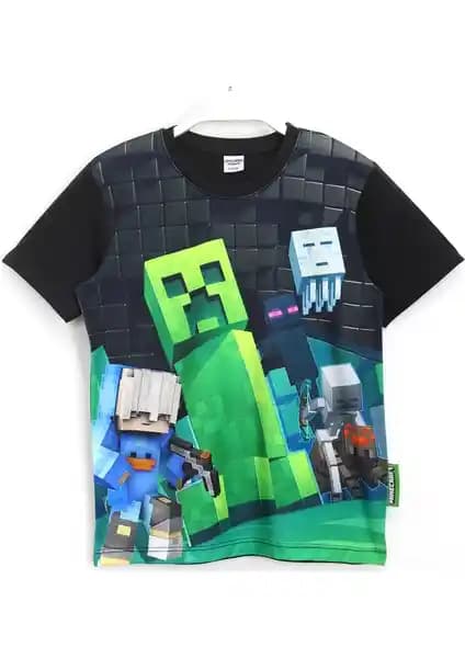 Minecraft Creeper 3D Baskılı Erkek Çocuk Kısa Kollu T-Shirt İnceleme ve Özellikleri