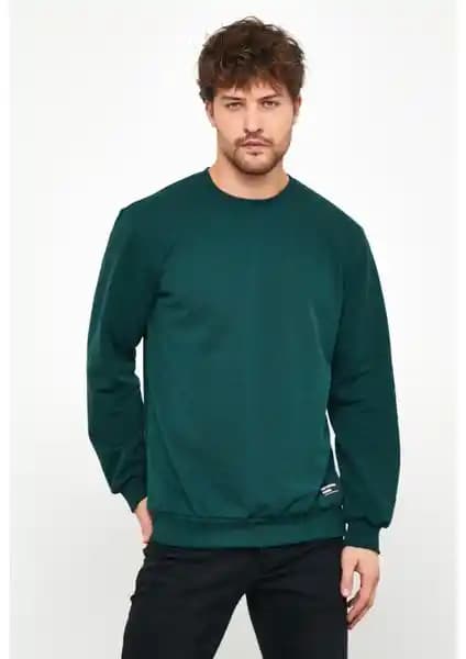 Mmetalic Erkek Koyu Yeşil Basic Bisiklet Yaka Sweatshirt İnceleme ve Kullanım Önerileri