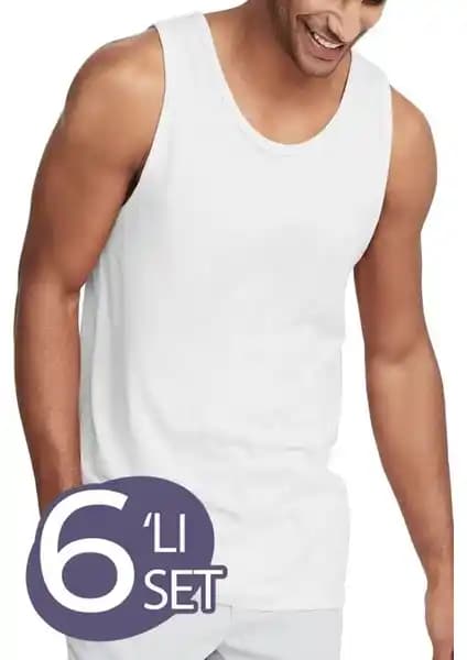 Mostess Beyaz Erkek Atletleri 6'lı Paket: Konfor ve Kalitenin Günlük Kullanım İçin Uygun Seçeneği