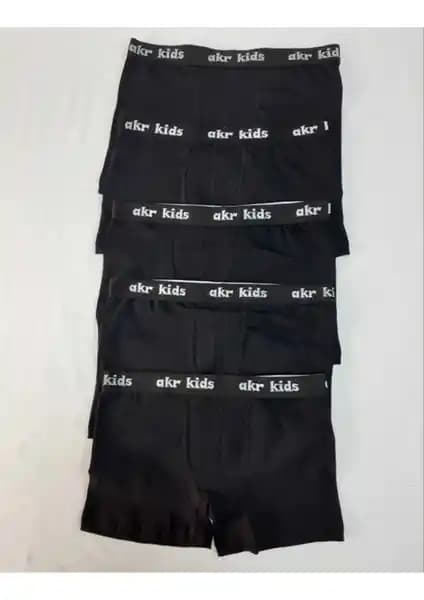 Mostess Siyah Erkek Çocuk Likralı Boxer: Rahat ve Şık Günlük Kullanım İçin Uygun