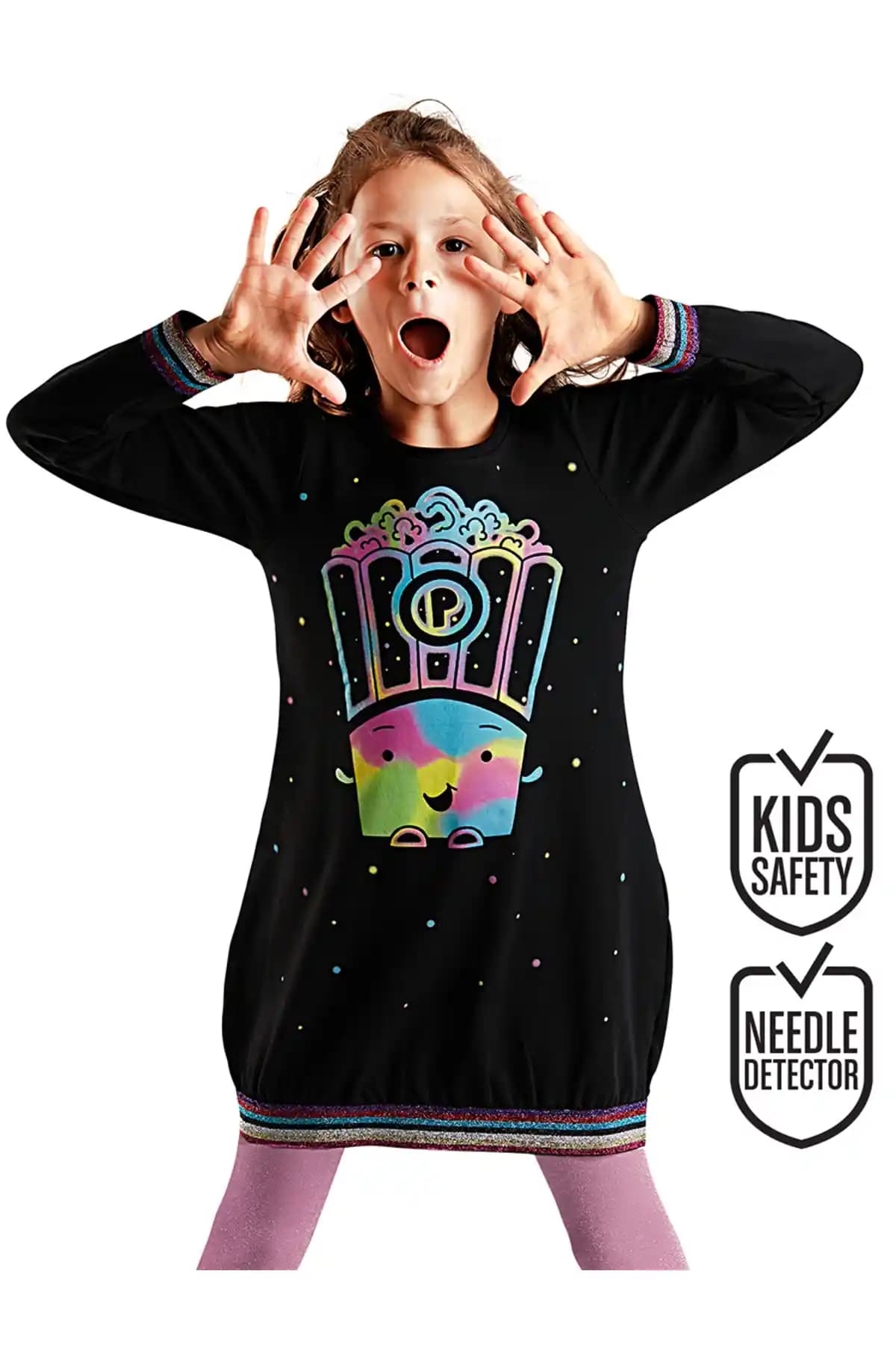 MSHB&G Siyah Kız Çocuk Elbisesi: Şık ve Rahat Tasarım ile Günlük ve Özel Kullanım