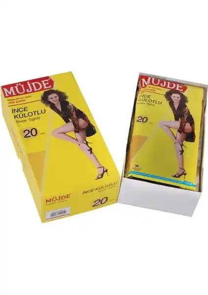 Müjde İnce Külotlu Çorap 6'lı Paket Kadınlar İçin Şık ve Dayanıklı Günlük Kullanım Ürünü