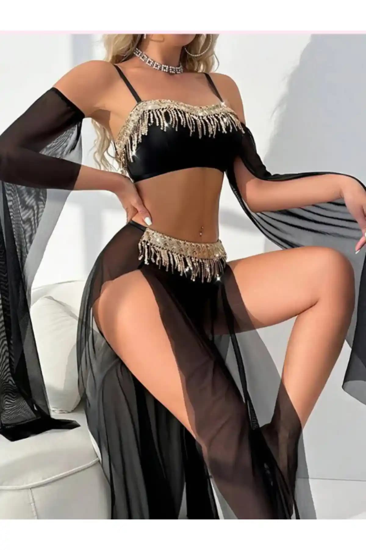 Mystique Feminine Fantezi Jartiyer Kostüm: Şık ve Konforlu İç Giyim Seçeneği