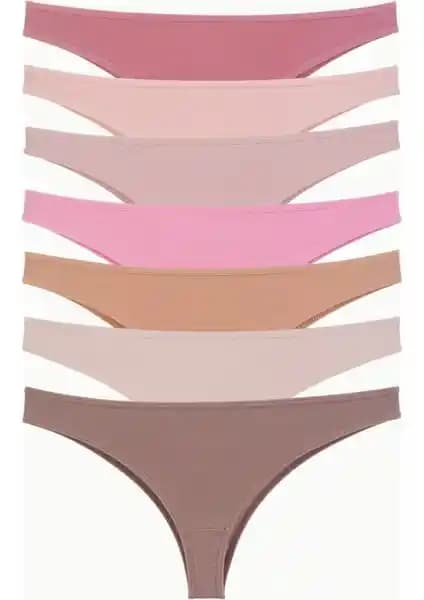 Nicoletta Kadın Likralı Brazilian Külot Seti 7'li Paket Konfor ve Şıklık Sunar