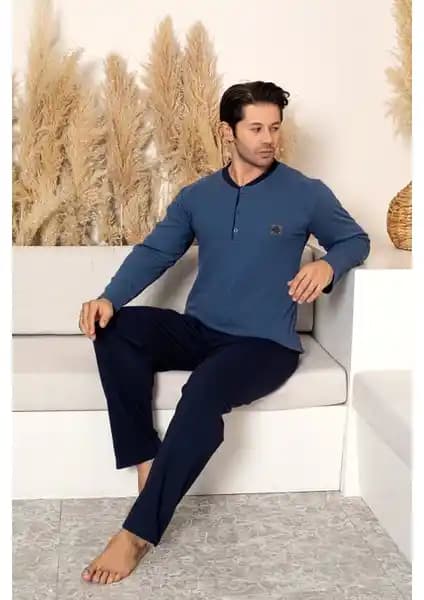 Nisanca %100 Pamuk Erkek Ekose Pijama Takımı Rahat ve Şık Tasarımıyla Öne Çıkıyor