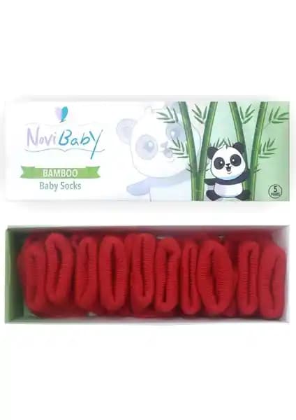 Novibaby 5'li Bambu Yenidoğan Bebek Çorapları: Doğal ve Konforlu Ürünler