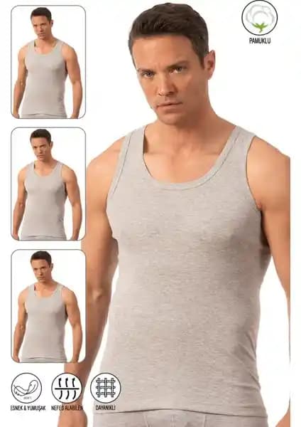 Özkan Underwear 0113 Erkekler İçin Konforlu ve Dayanıklı Pamuk Atletler