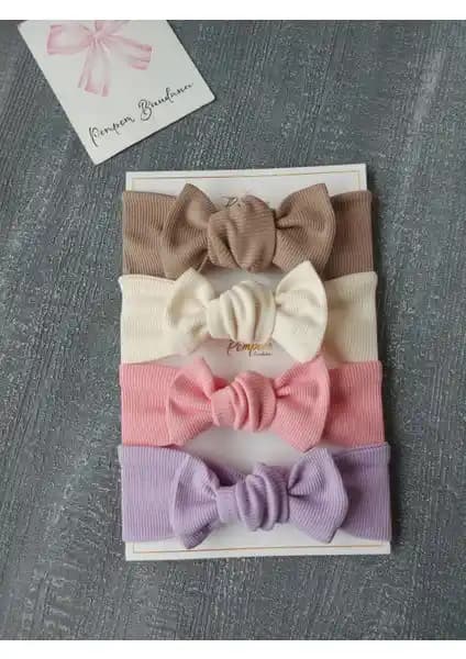 Pempem Bandana Kız Bebek Ribana Seti: Şık ve Rahat Bebek Aksesuarları