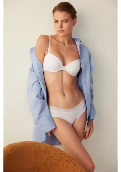 Penti Beyaz Daylift Balenli Dolgusuz Sütyen: Konfor ve Şıklık Sunan Günlük İç Giyim