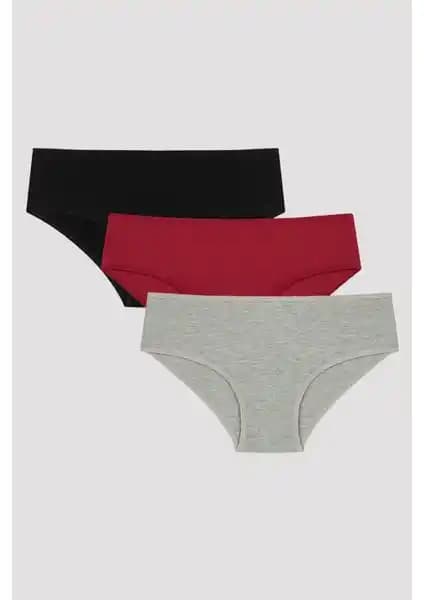 Penti Cover Colors Dark 3'lü Slip Külot: Renkli ve Konforlu Kadın İç Giyim Ürünü