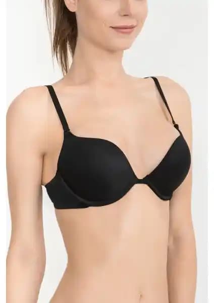 Penti Lol Up Push Up Balenli Siyah Sütyen: Günlük Şıklık ve Konfor Sunan Modern Tasarım